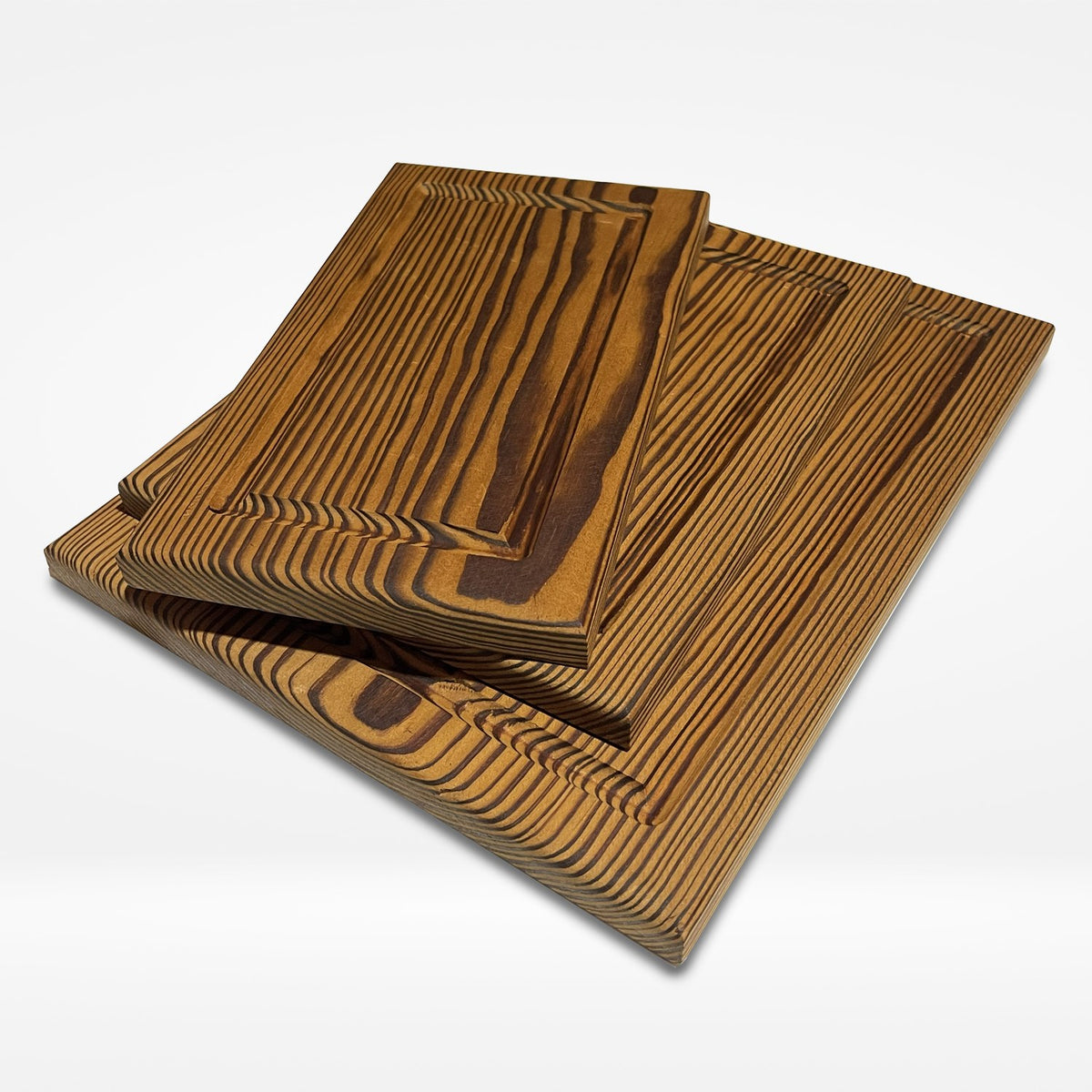 Kit de tablas de picar en pino termotratado | PuraMadera